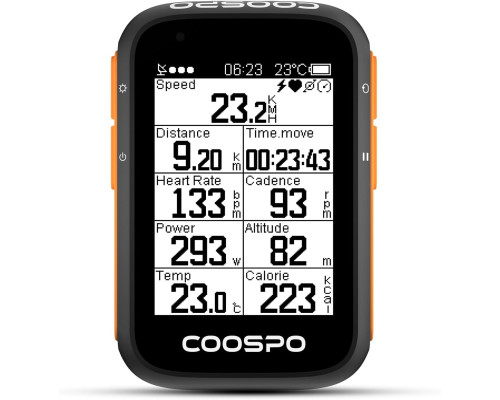 COOSPO Bike Computer Wireless GPS для велосипеда з автоматичним підсвічуванням
