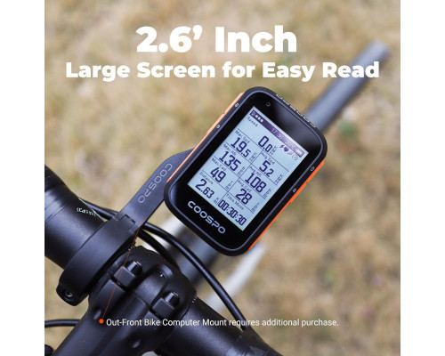 COOSPO Bike Computer Wireless GPS для велосипеда з автоматичним підсвічуванням