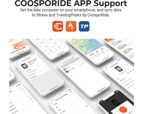 COOSPO Bike Computer Wireless GPS для велосипеда з автоматичним підсвічуванням
