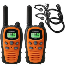 Двосторонні рації дальнього радіуса дії з навушниками - PMR Walkie Talkie VOX Hand Free 5 км з ліхтариком та світлодіодним підсвічуванням