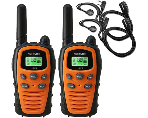 Двосторонні рації дальнього радіуса дії з навушниками - PMR Walkie Talkie VOX Hand Free 5 км з ліхтариком та світлодіодним підсвічуванням