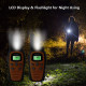 Двосторонні рації дальнього радіуса дії з навушниками - PMR Walkie Talkie VOX Hand Free 5 км з ліхтариком та світлодіодним підсвічуванням