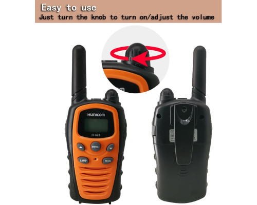 Двосторонні рації дальнього радіуса дії з навушниками - PMR Walkie Talkie VOX Hand Free 5 км з ліхтариком та світлодіодним підсвічуванням