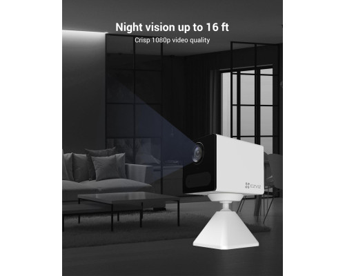 Бездротова внутрішня камера відеоспостереження EZVIZ CB2 1080P WiFi з акумулятором 2000 мАг