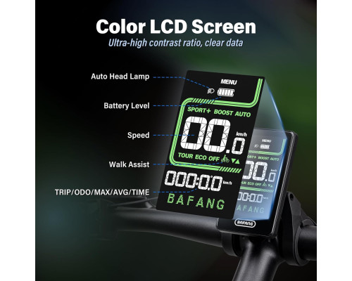 Комп'ютер для велосипеда з протоколом 0-5 PAS CAN BAFANG Ebike Display C020