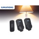Вимикач Grundig чорний 2x / розетковий вимикач зовнішній