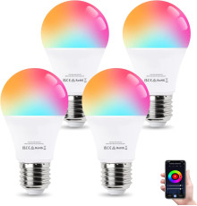Комплект з 4 розумних лампочок ALUSSO LIGHTING A60 E27 10 Вт RGBCW 2700K-6400K