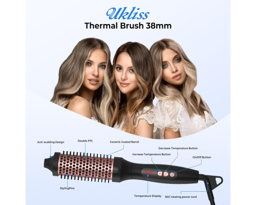 Плойка UKLISS 3 в 1 38 мм 120℃ - 210℃