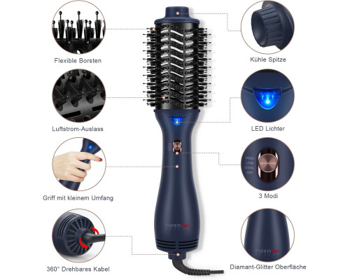 Овальна щітка для завивки волосся PARWIN PRO BEAUTY 4-в-1