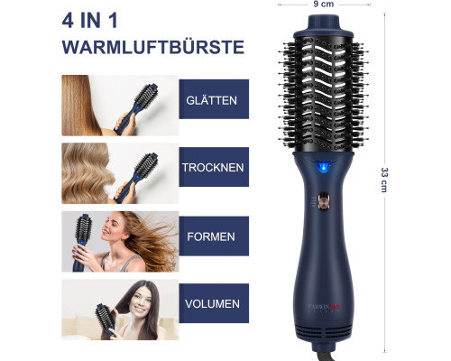 Овальна щітка для завивки волосся PARWIN PRO BEAUTY 4-в-1