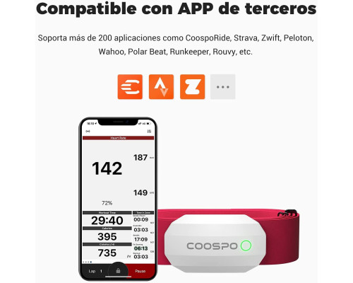 Bluetooth-браслет для моніторингу серцевого ритму COOSPO H808S