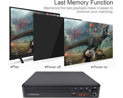 LP-099 HD DVD-плеєр та CD-плеєр PAL/NTSC з виходом HDMI AV