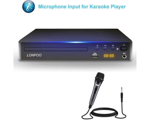 LP-099 HD DVD-плеєр та CD-плеєр PAL/NTSC з виходом HDMI AV