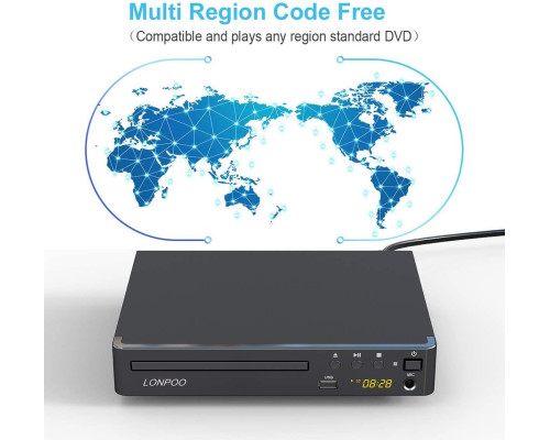 LP-099 HD DVD-плеєр та CD-плеєр PAL/NTSC з виходом HDMI AV