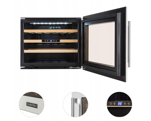 Винний вбудований холодильник на 51 л Klarstein Vinsider 24 Built-In Uno 10029819