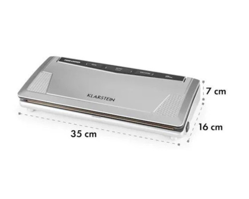 Вакуумний запаювач KLARSTEIN FoodLocker slim 130 Вт (10030778) легке Б/В