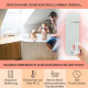 Інфрачервоний обігрівач KLARSTEIN Hot Spot Crystal 850 Вт до 17 м² невеликий скол
