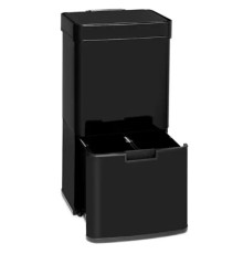 Сміттєвий бак KLARSTEIN Touchless з нержавіючої сталі 43 л Black (10035097)