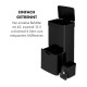 Сміттєвий бак KLARSTEIN Touchless з нержавіючої сталі 43 л Black (10035097)