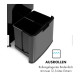 Сміттєвий бак KLARSTEIN Touchless з нержавіючої сталі 43 л Black (10035097)