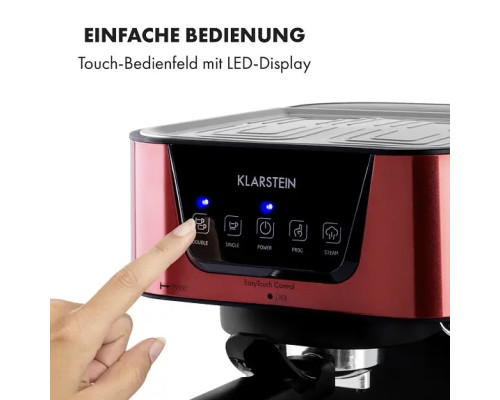 Еспресо-машина Klarstein Arabica 1050 Вт 15 барів 1,5 л н/ж сталь б/в (10035589)