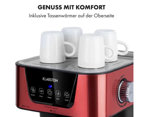 Еспресо-машина Klarstein Arabica 1050 Вт 15 барів 1,5 л н/ж сталь б/в (10035589)