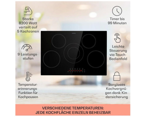 Варильна поверхня Virtuosa 5 Чорна (10041116)