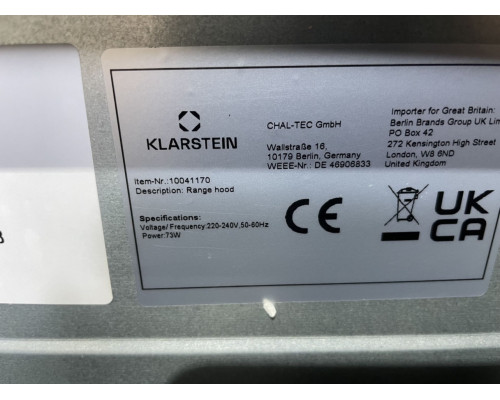 Витяжка кухонна 90см Klarstein Eva (10041170)