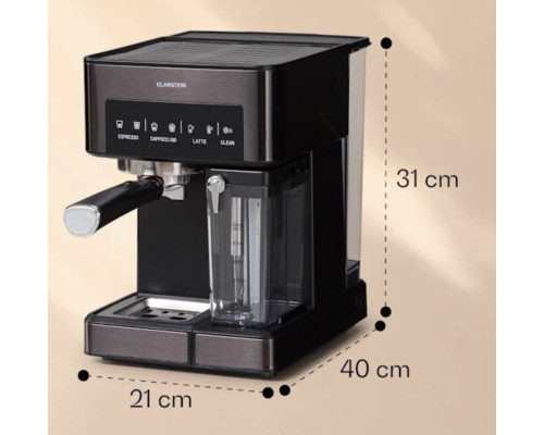 Кавоварка KLARSTEIN Arabica Comfort 1350 W 20 бар б/в (10041523)
