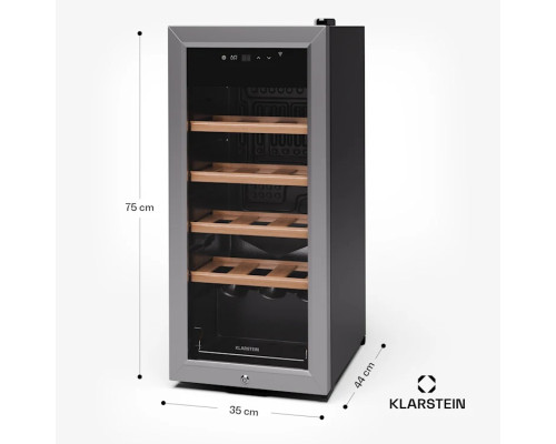 Винний холодильник Klarstein Shiraz Premium Smart 18 (10045338)