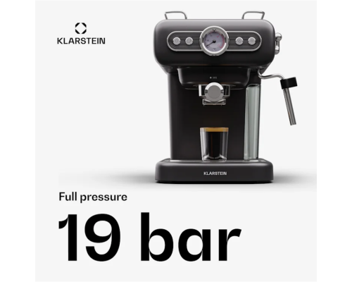 Еспресо-машина Klarstein Espressionata Evo 950 Вт 19 бар 1,2 л 2 чашки, кавоварка (10045424)