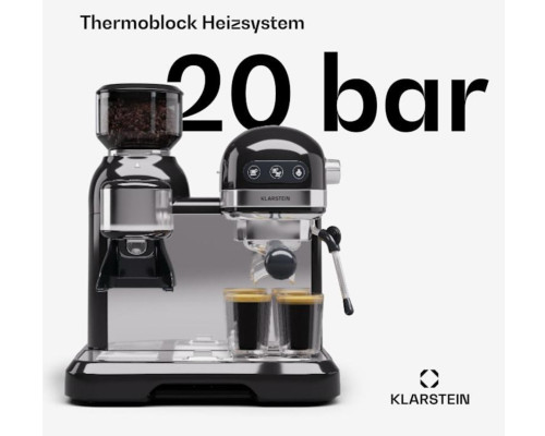 Кавоварка рожкова ретро з кавомолкою Klarstein Bella Café (10045450)