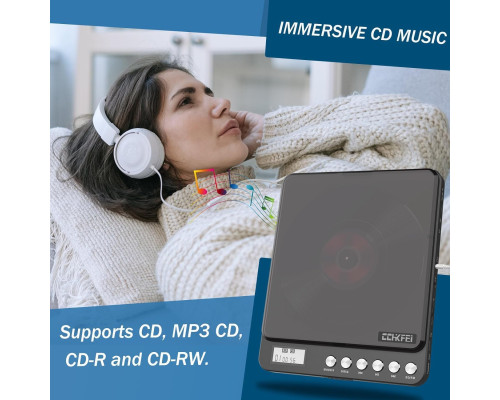 Портативний CD-програвач Bluetooth із вбудованими динаміками