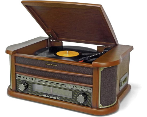 Програвач вінілових платівок Soundmaster NR560 стереосистема з FM-радіо