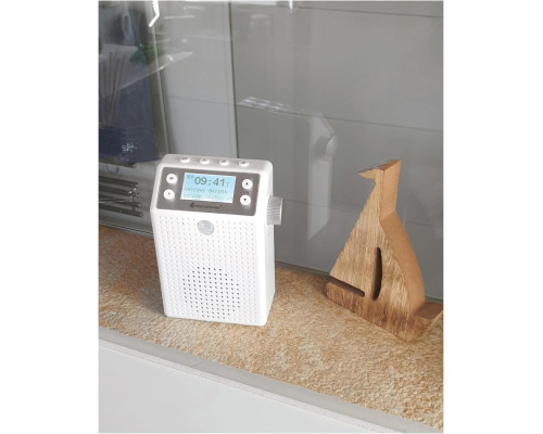 Настінний радіоприймач DAB+/FM Soundmaster DAB60WE з детектором руху та Li-On акумулятором 1200 мАг
