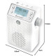 Настінний радіоприймач DAB+/FM Soundmaster DAB60WE з детектором руху та Li-On акумулятором 1200 мАг