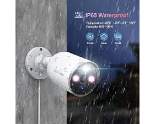 SV3C 2K Wi-Fi камера відеоспостереження для вулиці, IP-камери спостереження з прожектором