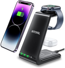 Бездротова зарядна станція Intoval 3 в 1 для iPhone