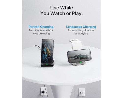 Бездротова зарядна станція Intoval 3 в 1 для iPhone