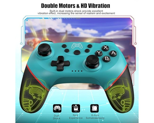 Бездротовий геймпад (джойстик)Diswoe для Switch/Switch Lite, Bluetooth-контролер