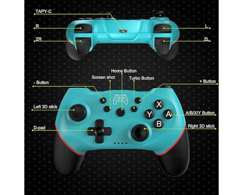 Бездротовий геймпад (джойстик)Diswoe для Switch/Switch Lite, Bluetooth-контролер