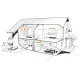 OSRAM Smart + датчик, детектор руху ZigBee для автоматичного контролю освітлення, вбудований датчик температури
