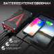 Автомобільний зарядний пристрій/бустер 2500A 13800mAh з розумними затискачами безпеки