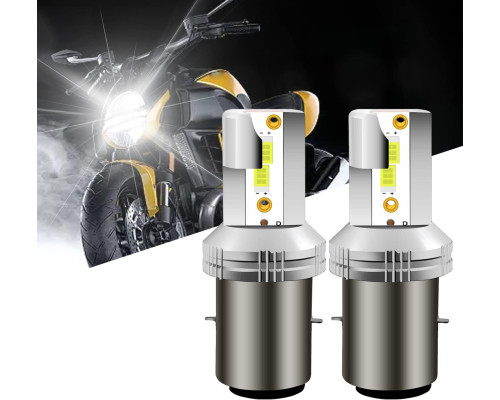Світлодіодна фара Asasytal S2 Ba20d / світлодіодна лампа для фар мотоцикла DC12V/24V 20W (комплект 2 шт.)