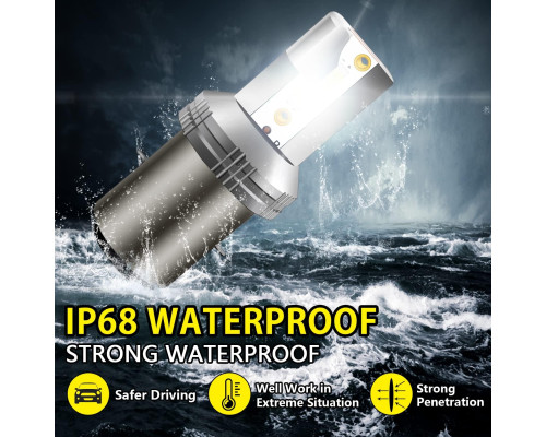 Світлодіодна фара Asasytal S2 Ba20d / світлодіодна лампа для фар мотоцикла DC12V/24V 20W (комплект 2 шт.)