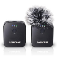Бездротовий мікрофон петличний SONICAKE 2,4 ГГц, радіус дії 50 м, 10 годин