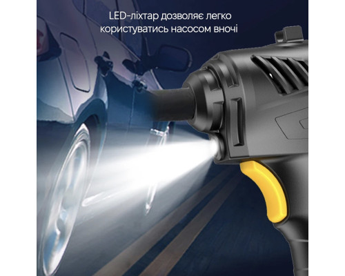 Автокомпресор Inspire P08 з акумулятором та ліхтарем