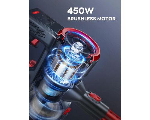 Акумуляторний пилосос BuTure JR700 450 Вт, 38 кПа Б/В Червоний