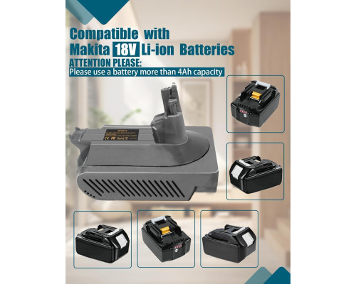 Адаптер батареї TEPULAS for Dyson V10 для Makita