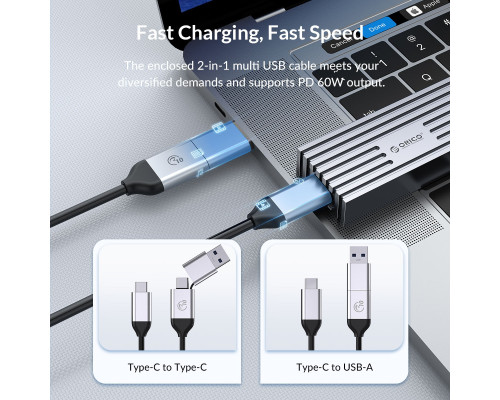 Зовнішня кишеня ORICO USB4.0 M.2 NVMe SSD